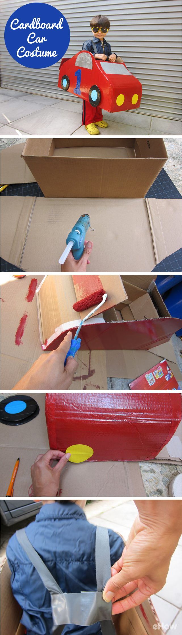 cardboard car costume instructions