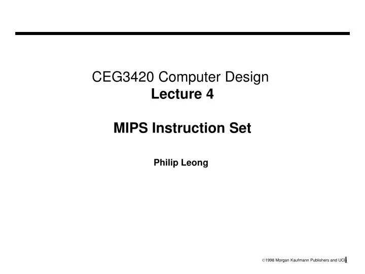 instruction set architecture ppt