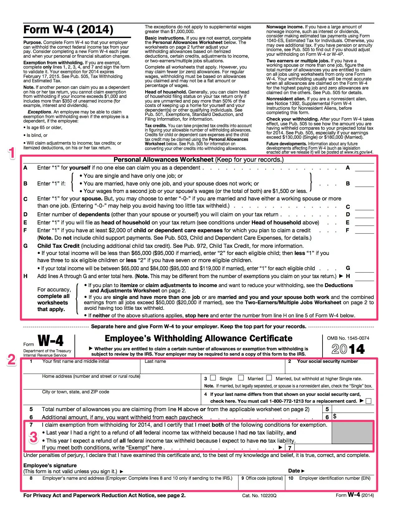 individual income tax return instructions 2012