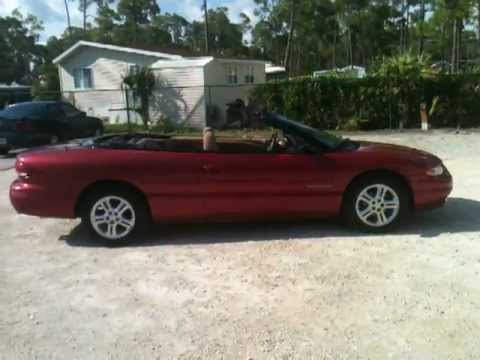 chrysler sebring convertible top replacement instructions