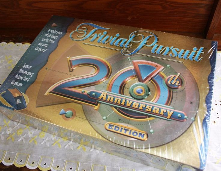 trivial pursuit 20th anniversary instructions