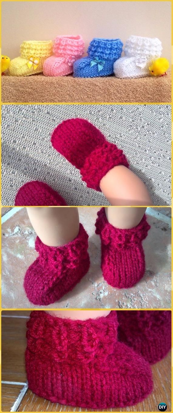 crochet baby booties instructions