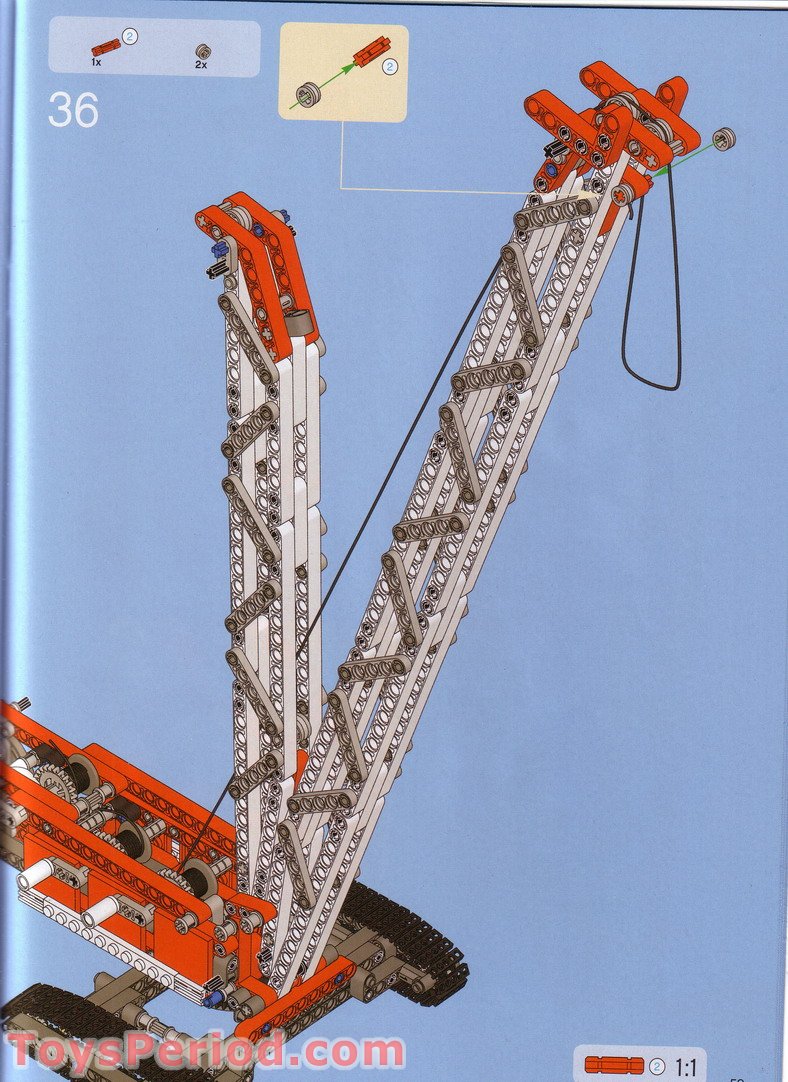 lego technic crawler crane 8288 instructions