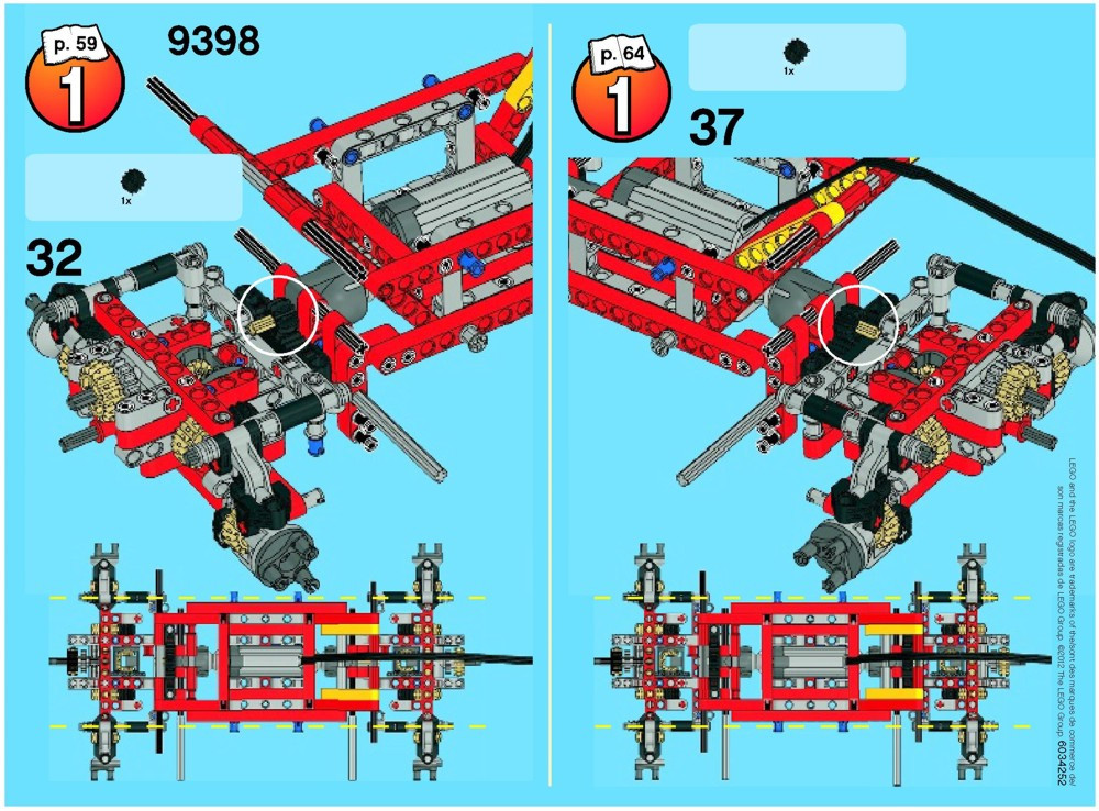 lego technic 4x4 crawler 9398 instructions