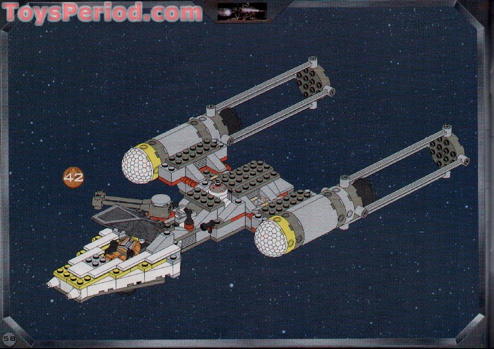 lego star wars b wing fighter instructions