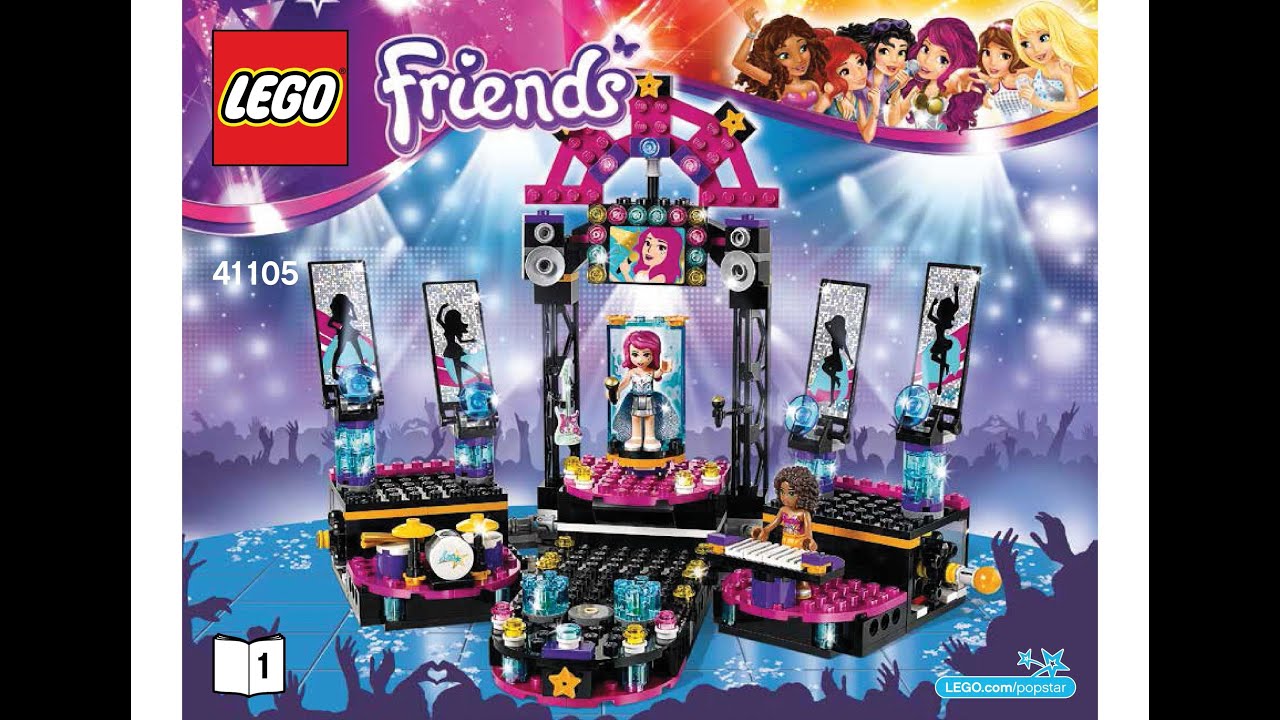 lego friends pop star stage instructions