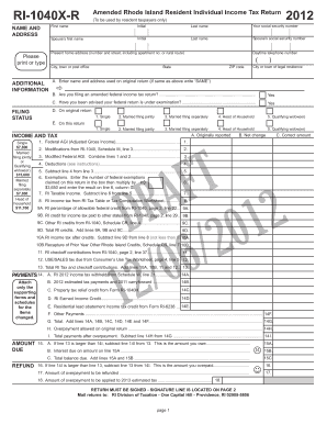 individual income tax return instructions 2012