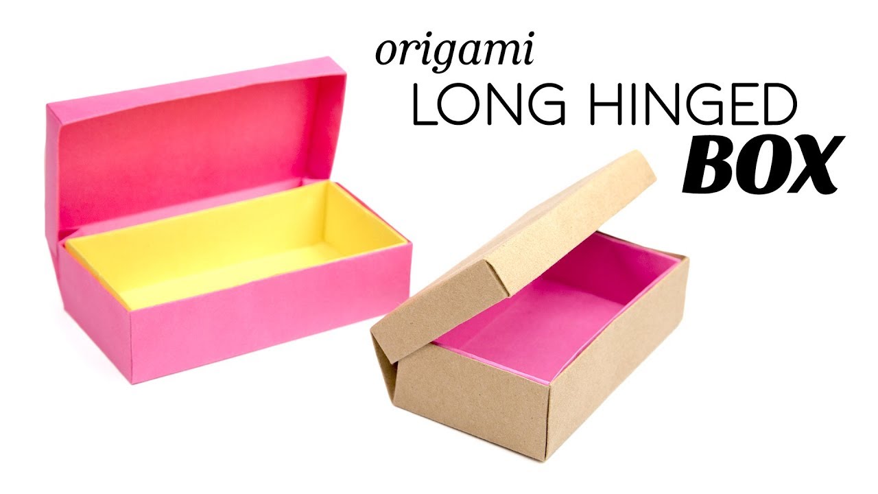 origami box with attached lid instructions
