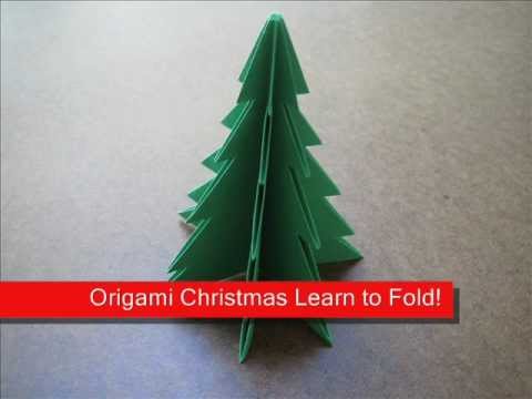 origami christmas tree instructions