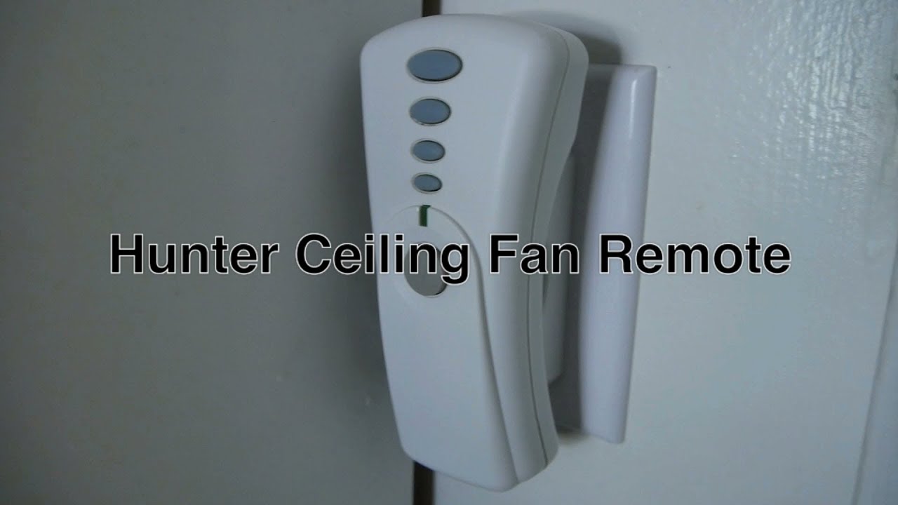 hunter ceiling fan remote instructions