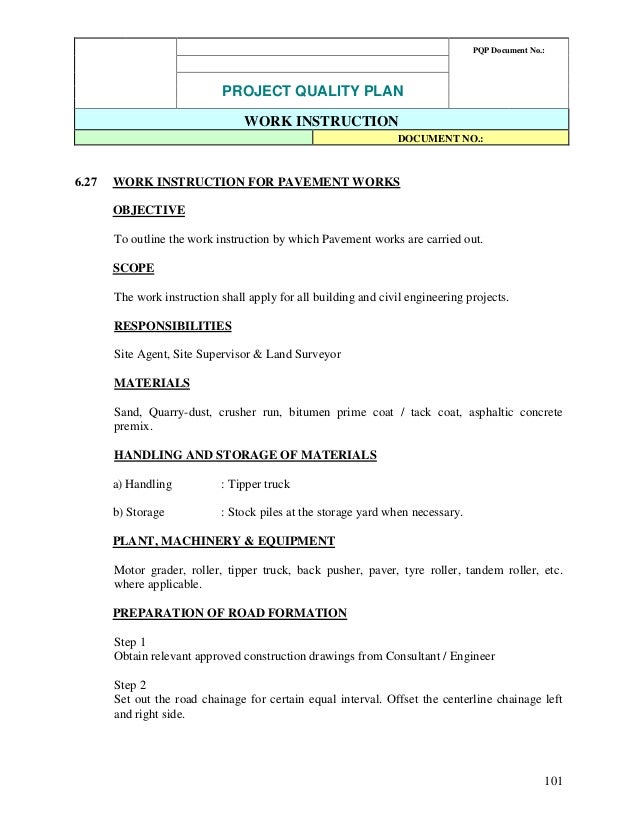 work instruction template word