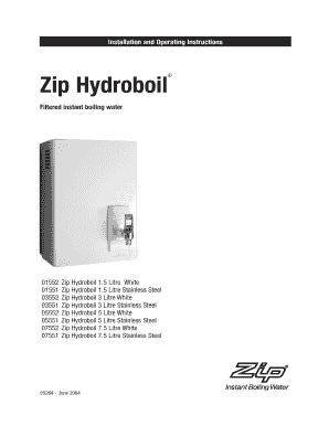 zip hydroboil instruction manual